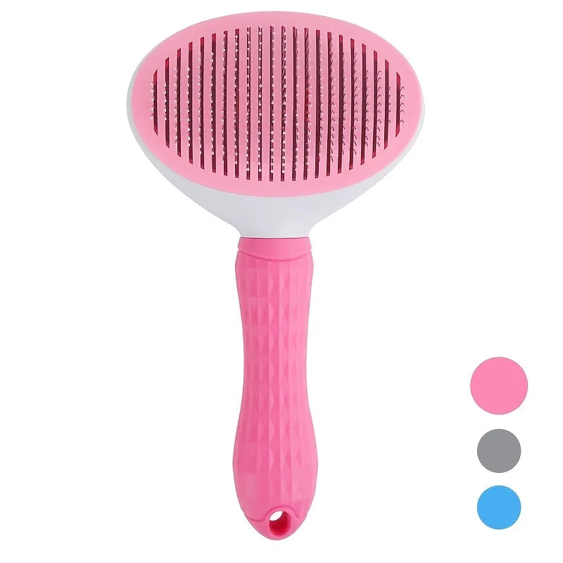 Pet Hair Remover Comb | One-Click Self-Cleaning Brush for Dogs & Cats