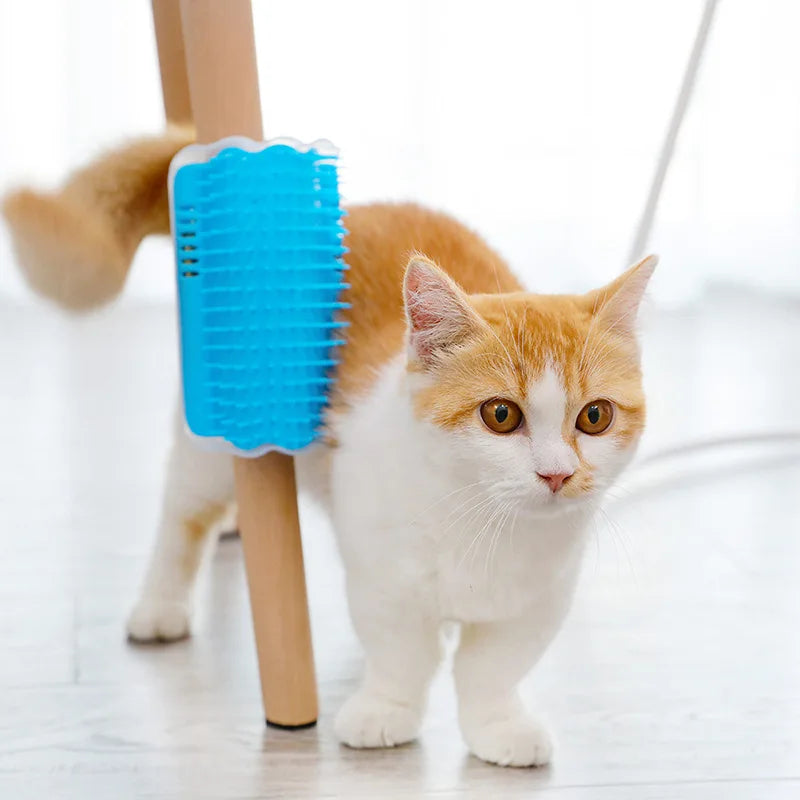 Cat Self-Grooming Corner Wall Brush | Massage & Grooming for Cats