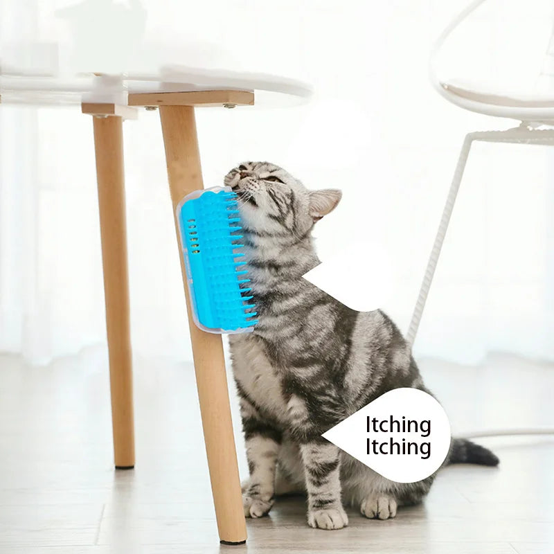 Cat Self-Grooming Corner Wall Brush | Massage & Grooming for Cats