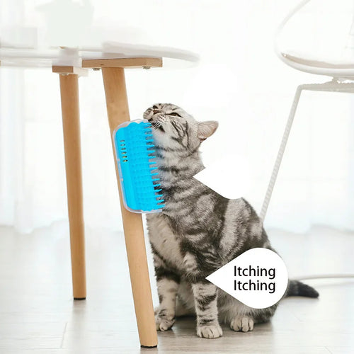Cat Self-Grooming Corner Wall Brush | Massage & Grooming for Cats