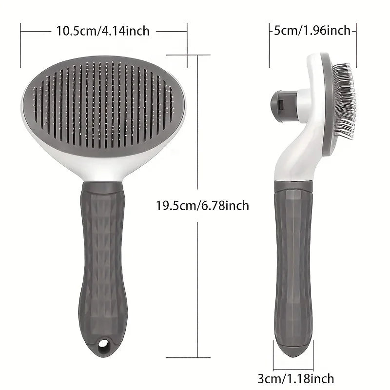 Pet Hair Remover Comb | One-Click Self-Cleaning Brush for Dogs & Cats