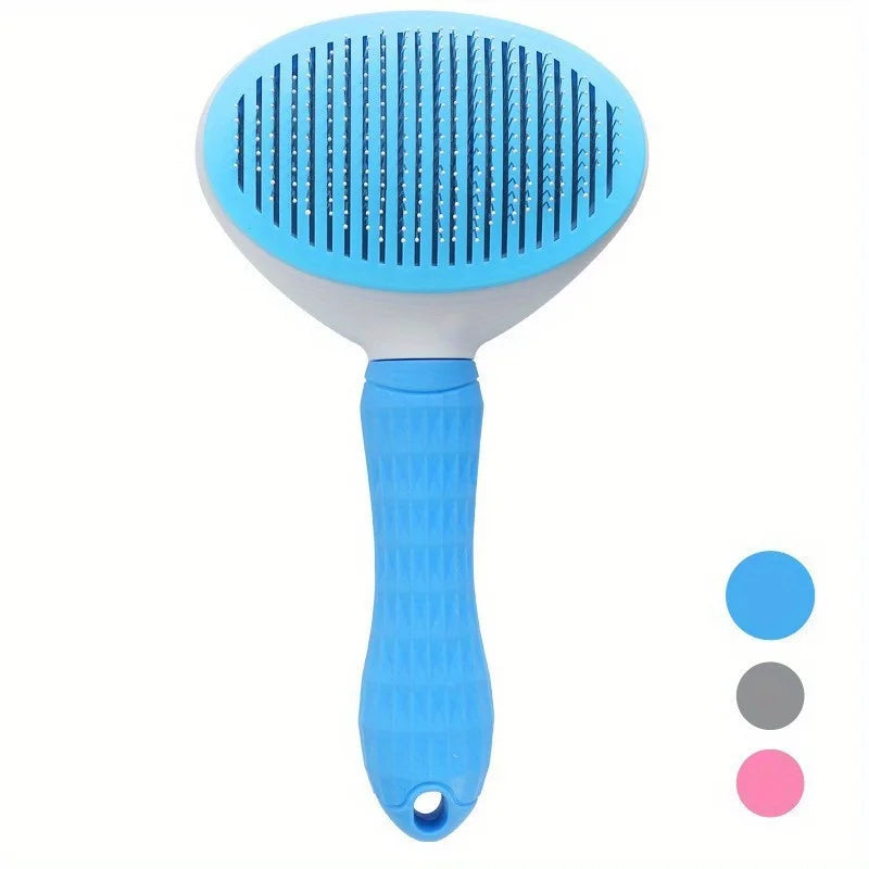 Pet Hair Remover Comb | One-Click Self-Cleaning Brush for Dogs & Cats